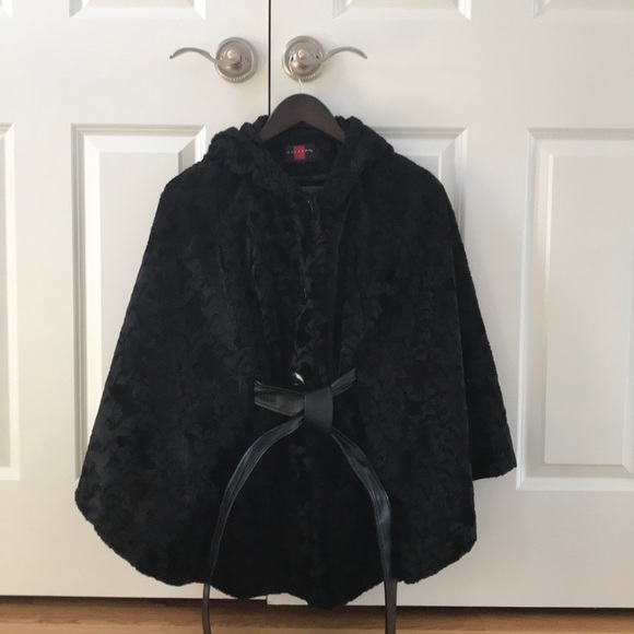 black evening cape